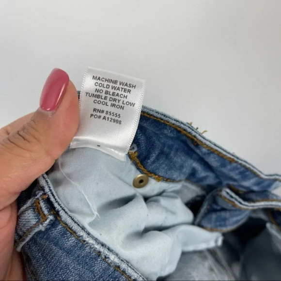 Pistola Distressed Raw Hem Skinny Jeans Women's Size 26 - Picture 10 of 10